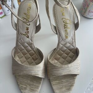 Sam Edelman Metallic Strappy Heels
